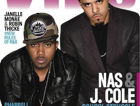 J.Cole & Mentor Nas Cover VIBE Magazines 20th Anniversary Issue (Photo)
