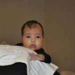 Meet The By-Product Of Kanye West & Kim Kardashian, Introducing Baby North West (Photo)