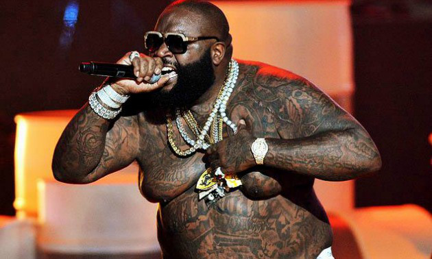 rick-ross-topless Rick Ross Presents: Belaire Rose Champagne Showers Live from Cannes (Video)  