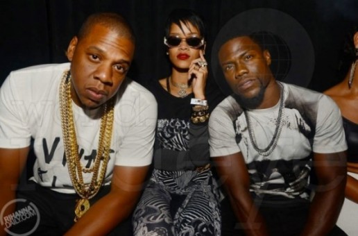 Kevin Hart Parties Roc Nation Style With Jay Z, Rihanna, & Timbaland In Miami (Photo)