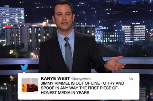 Jimmy Kimmel Responds To Kanye West’s Twitter Rant Sparked By His Kids Spoof Zane Lowe Interview (Video)