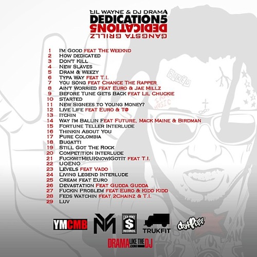 Lsy8KEF Lil Wayne & DJ Drama - Dedication 5 (Mixtape)  