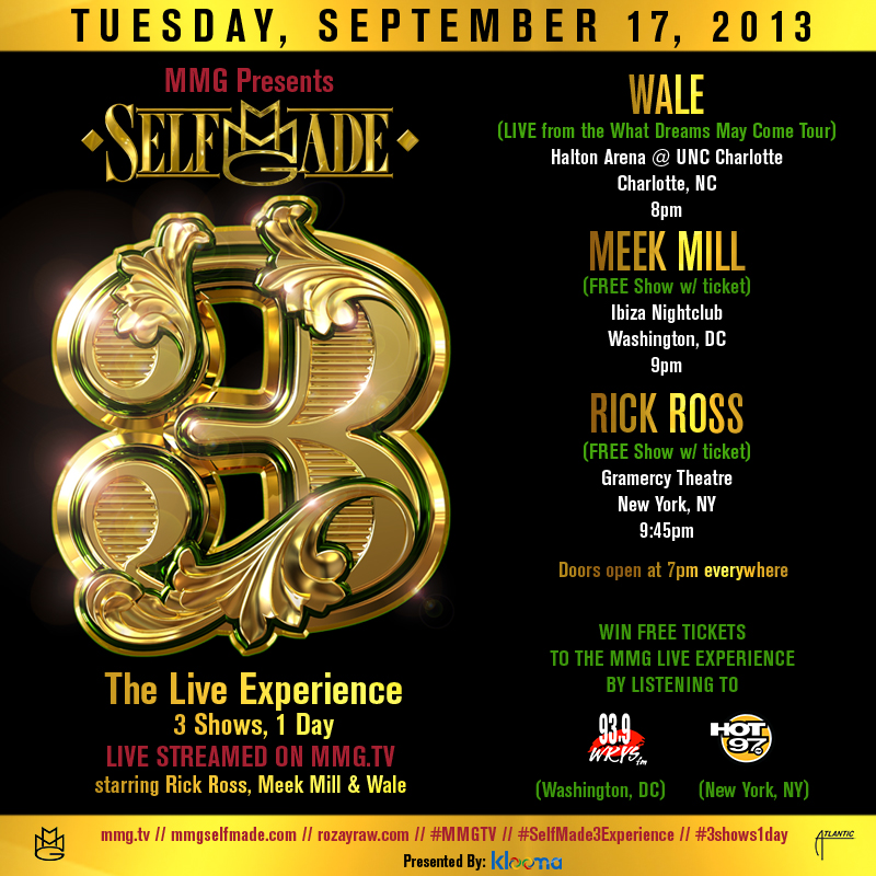 SM3-flyer MMG Presents - Self Made 3: The Live Experience (3 Shows, 1 Day) (Sept.17th Live Stream)  