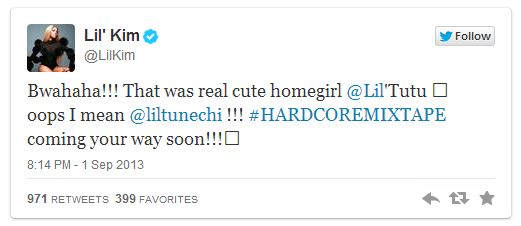 lilkimHHS1987 Lil Kim Responds To Lil Wayne's Plastic Surgery Comment On D5  