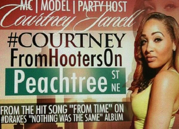 BWTlkSyCAAEP7on Meet Drake's Courtney From Hooters On Peachtree (Photo)  