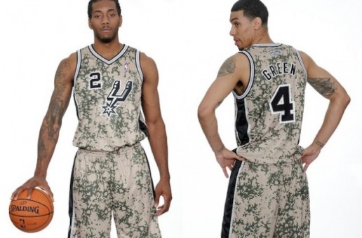 Ready For Battle: The San Antonio Spurs Reveal Their New Camo Uniforms (Photo)