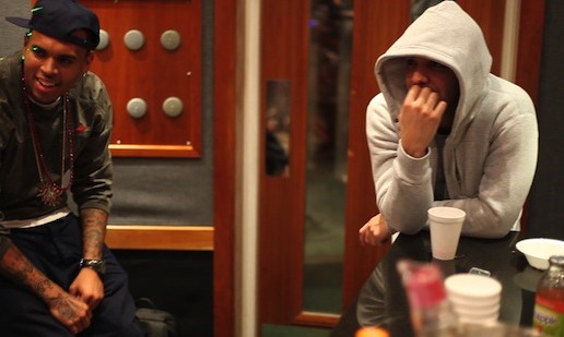 Chris Brown & Drake In The Studio Working on Music (Video)