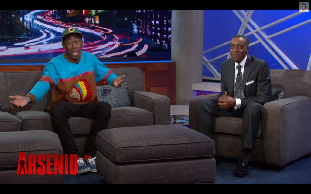 Screen-Shot-2013-11-08-at-8.46.45-AM-1024x640 Tyler The Creator Talks The Youtube Awards, President Obama & More with Arsenio Hall (Video)  