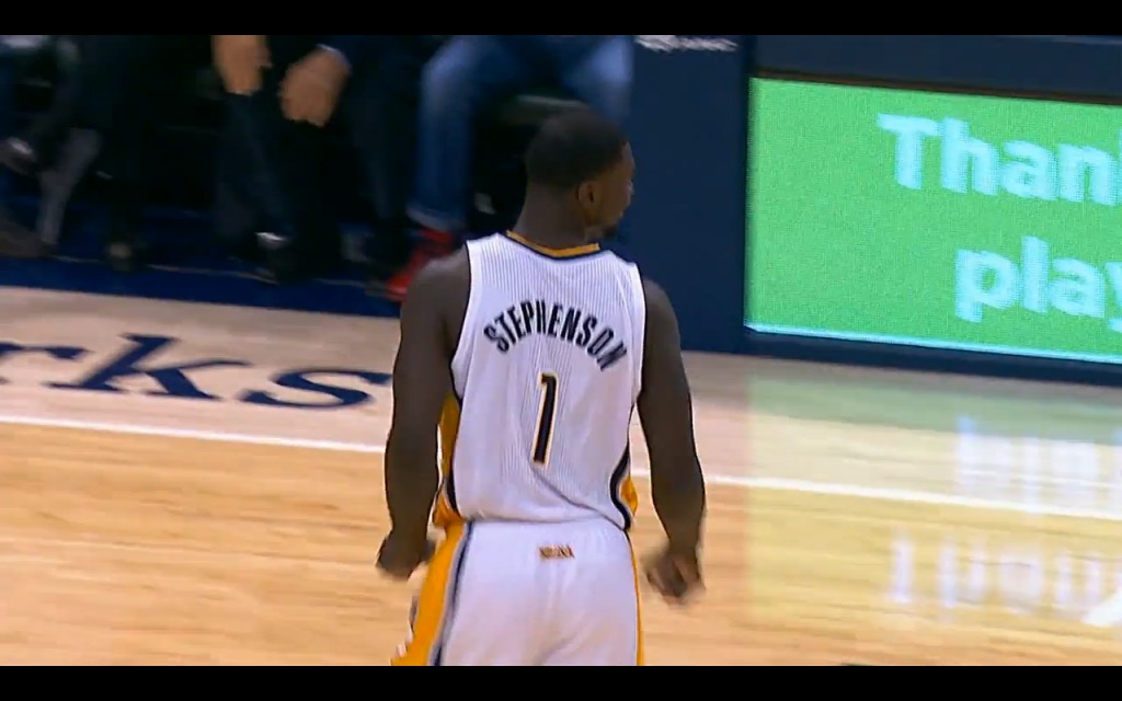 Screen-Shot-2013-11-30-at-3.45.56-PM-1024x640 Air Lance: Indiana Pacers Guard Lance Stephenson Completes A Circus Style Behind The Back Pass (Video)  