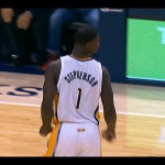 Air Lance: Indiana Pacers Guard Lance Stephenson Completes A Circus Style Behind The Back Pass (Video)