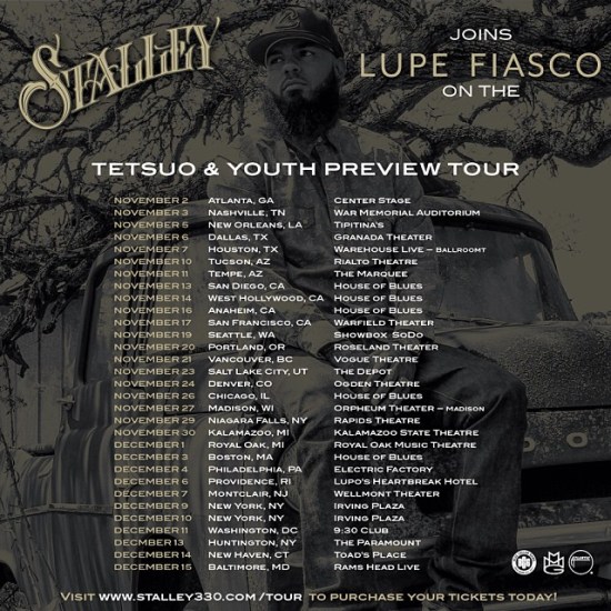 Stalu Stalley Discusses the "Tetuso & Youth Preview Tour" with Lupe Fiasco & More with HHS1987 (Video) (Shot by DirectorAMart)  