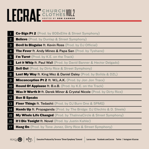 c2 Lecrae & DJ Don Cannon - Church Clothes Vol. 2 (Mixtape)  