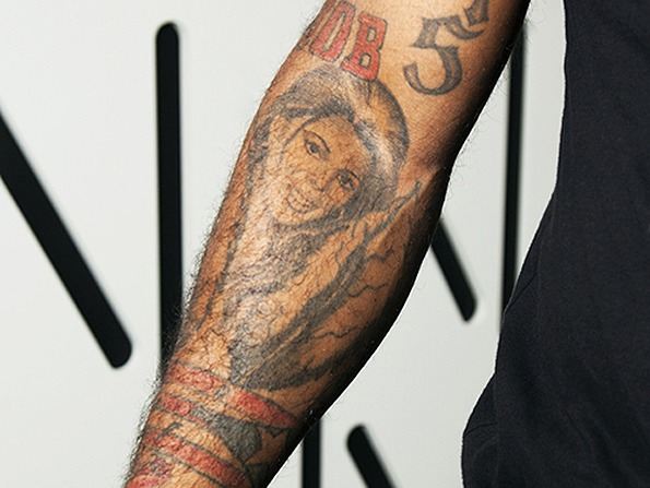 jim-jones-tattoo-chrissys-face-on-his-arm-HHS9187-2013 Jim Jones Tattoos Chrissy's Face On His Arm (Photo Inside)  