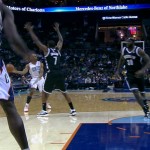 Charlotte Bobcats Big Man Bismack Biyombo Dunks on Kevin Garnett (Video)