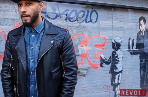 Swizz Beatz Goes To Banksy Mural In The Bronx (Video)