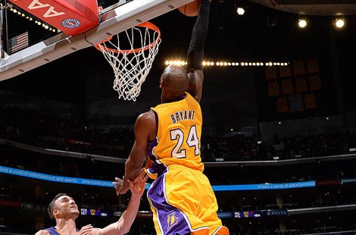 Kobe’s First Dunk of the Season (Video)
