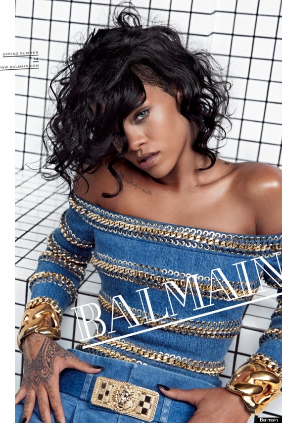 R2 Rihanna For Balmain Spring 2014 Campaign (Photos)  