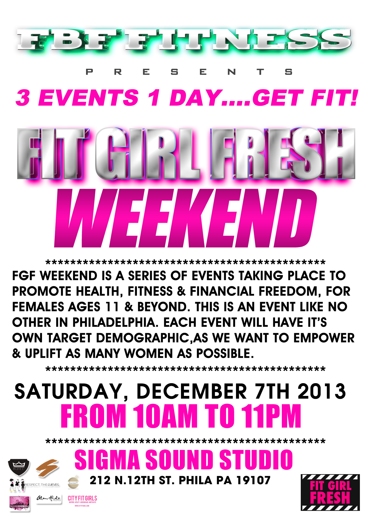 back FIT girl FRESH Weekend (Philly, Pa) (December 7, 2013)  