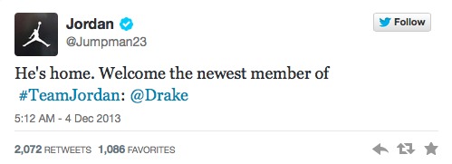 drake-is-the-newest-member-of-team-jordan-tweet-HHS1987-2013 Drake Is The Newest Member of Team Jordan  