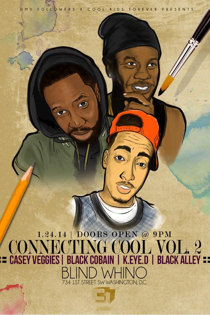 Connecting-Cool-2-Flyer DMVFollowers X Cool Kids Forever Films Presents: Connecting Cool Vol. 2 Live Art Show (Event)  
