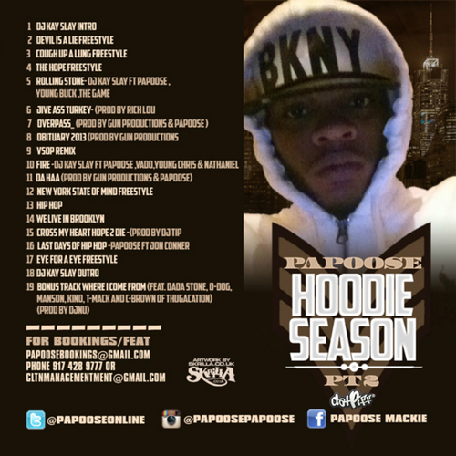 Papoose_Hoodie_Season_Pt_2-back-large Papoose – Hoodie Season 2 (Mixtape)  