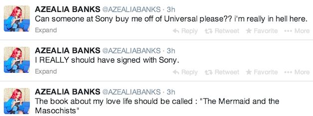 a2 Azealia Banks Wants To Leave Universal, Admits She Should Have Signed With Sony  