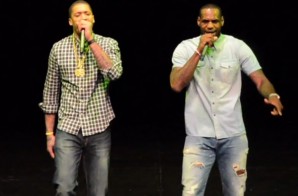 Heatles World Tour: Lebron James & Michael Beasley Perform “Back That A$$ Up” at the Battioke Charity Event (Video)