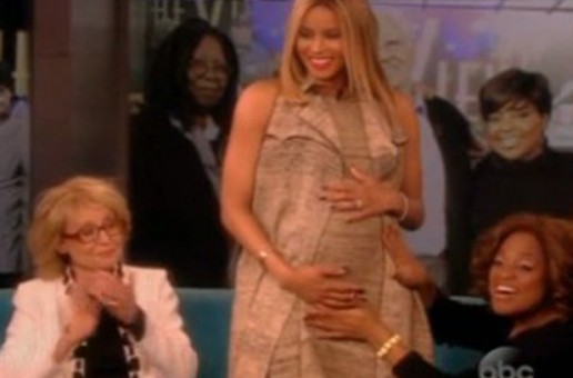 Ciara Reveals Her Baby Bump on the View (Photos)