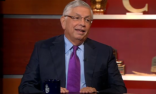 david-stern-colbert-500.jpgw500h300 NBA Commissioner David Stern Tells Us the Top 10 Things He Learned on The Late Show with David Letterman (Video)  