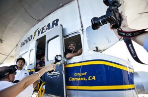 Yesterday Was A Good Day: Ice Cube Gets His Name On A Good Year Blimp (Photos)