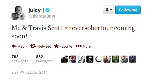 juicyjtravistour Travis Scott To Join Juicy J On His Never Been Sober Tour 