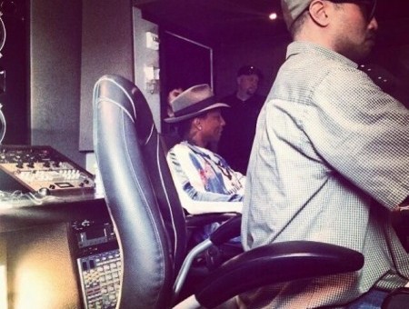 Pusha T Begins His Begins 20-Day Studio Session With The Neptunes (Photos)
