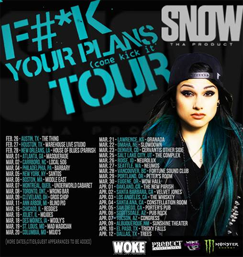 snow-tha-product-tour-flyer Snow Tha Product Unveils F#*K Your Plans, Come Kick It Tour With Dates  
