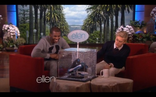 Screen-Shot-2014-02-12-at-7.06.18-PM-1-500x312 Ellen DeGeneres Gives Chris Paul a Custom Pair of Jordan CP3's (Video)  
