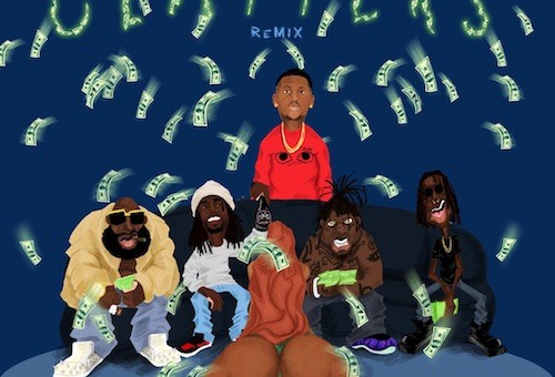 Wale – Clappers (Remix) feat. Rick Ross, Young Thug & Fat Trel (Prod. by Hit-Boy)