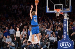 Dirk Nowitzki Rattles in a Buzzer Beater over Carmelo Anthony to Beat the Knicks (Video)