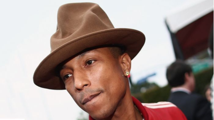 pharrell-grammys-hat Pharrell Discusses Grammy Hat & Updates Chad Hugo's Production Work (Video)  