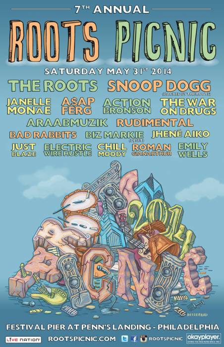 6ySxtRU Roots Picnic 2014 Lineup Revealed  