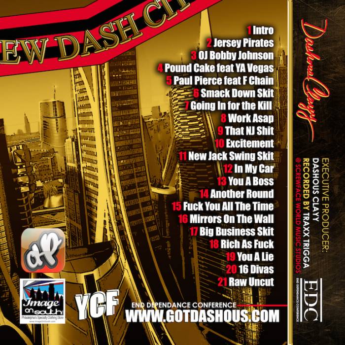 DASHALBUMARTBACK Dashous Clayy - New Dash City Vol. 1 (Mixtape)  