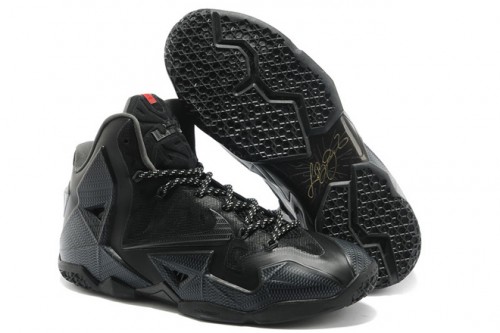Online-Sale-Nike-LeBron-11-030-001-Blackout-Black-Anthracite-500x333 Nike Lebron 11 "Blackout" (Photo)  