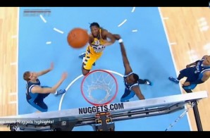 Denver Nuggets Forward Kenneth Faried Tosses Himself an Assist off the Backboard (Video)