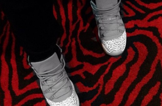 Usher Steps Out in “Elephant Print” Air Jordan 11’s (Photo)