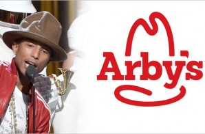 Pharrell’s Vivienne Westwood Hat Brought By Arby’s For His ‘One Hand To AnOTHER’ Organaztion