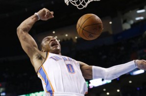 Russell Westbrook Soars for a Tomahawk Dunk against the Charlotte Bobcats (Video)