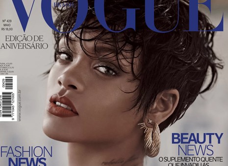 Rihanna Goes Topless For Vogue Brasil (Photos)