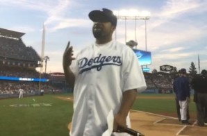It Was a Good Day: Ice Cube Throws Opening Pitch at Dodgers Stadium (Video)