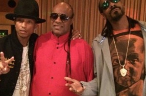 Snoop Dogg, Pharrell, & Stevie Wonder In The Studio (Photo)