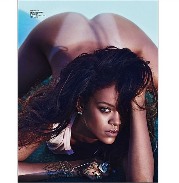 r3-1 Rihanna Chooses To Wear Her Birthday Suit On The Cover Of Lui (Photo)  