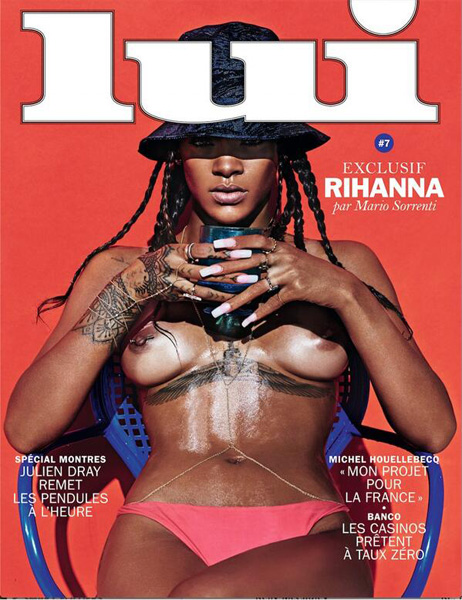 ri1 Rihanna Chooses To Wear Her Birthday Suit On The Cover Of Lui (Photo)  