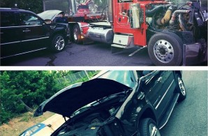 Fabolous Walks Away From A Car Accident On The Van Wyck Expressway This Morning